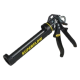 Everbuild Super Flow Sealant/Adhesive Cartridge Applicator Gun with Rotating Barrel Soft Grip Handle For Cartridges Up to 310 ml