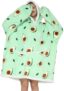 Everglamour Womens Clothing Hooded Blanket Adult Sized Costumes, Blue
