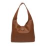 Evora Tan Leather Shoulder Bag