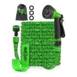 Evviee 100ft Expandable Garden Hose with 3/4 and 1/2 Fittings