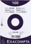 Exacompta – Ref 10509E – Bristol Plain Record Cards (Pack of 100) – A6 in Size