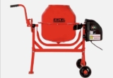 Excel 70L Portable Cement Concrete Mixer 240V/220W with Wheels – Sold by Tools4Trade