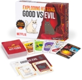 Exploding Kittens – Good vs. Evil – 2-5 Players – Ages 7 – Inspired by Netflix Show – High Stakes Family Card Game – Ideal for Party, Family Night – Animated Netflix Show