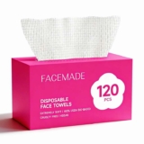 FACEMADE Face Towels Value Pack, 100% Biobased Vegan Disposable Face Towel Facial Towels for Cleansing & Makeup Removal, 120 Count 8
