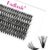 FADLASH Lash 40D 0.07mm D Curl 12mm Single Length Cluster Lashes DIY Individual Cluster Eyelash Extensions DIY Lash Extensions at Home