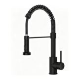 FBUKE Black Sink Mixer with 2-Mode Pull-out Spray