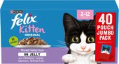 FELIX Original Kitten Mixed Selection in Jelly Wet Cat Food 40x85g