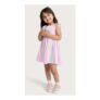 F&F Girls Pure Cotton Striped Sleeveless Dress in Multi (3 – 4 Years Only)