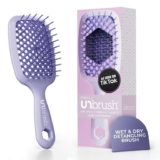 FHI HEAT UNbrush Wet & Dry Vented Detangling Hair Brush, Lilac Light Purple – Prime Exclusive