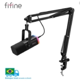 FIFINE Dynamic XLR Microphone Kit with Boom Arm, RGB, Volume Control for PC PS5/4 Sold by Fifine Official