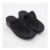 FITFLOP All Black Lulu Shimmerfoil Wedge Heeled Sandals