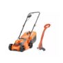 FLYMO SimpliCompact 300 Lawnmower & Mini Trim Grass Trimmer