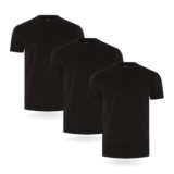 FM London 3 Pack Mens Cotton Lightly Fitted T-Shirts