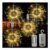 FOOING 120 LED Firework Starburst Lights, 4-Pack, Waterproof, Dimmable