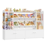 FOREHILL Soft Toy Storage Unit with 6 Removable Boxes