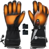 FREEHILL Rechargeable Heated Gloves for Ski- 5s Warm, 8H Long Battery