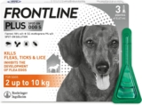 FRONTLINE Plus Flea & Tick Treatment for Small Dogs – 3 Pipettes