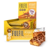 FULFIL Protein Bars, Chocolate Peanut & Caramel Flavour, 15 x 55g – £17.95 S&S