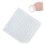 FUZVOL 100pcs Rubber Feet Pads, Self-Adhesive Door Bumpers 9×2.5mm