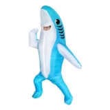 FXICH Inflatable Adult Shark Costume – Funny Halloween Dress Blue
