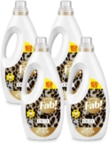Fabulosa Fragranced Laundry Detergent, Stain Removing Laundry Washing Liquid Detergent, Clothes Freshener Concentrated Laundry Liquid, 264 Washes, 2L, 4 Pack, Oud