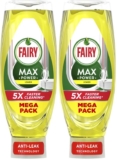 Fairy Max Power Washing Up Liquid Lemon 730ml (Pack of 2) £4.76 – £5.32 With S&S