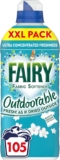 Fairy Outdoorable Fabric Softener, Ultra Concentrated Freshness for Sensitive Skin, 105 Washes, 1.47L