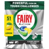 Fairy Platinum Dishwasher Tablets, Lemon, 51 Capsules – £6.19 / £5.54 S&S