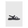Faith: Isabelle Faux Leather Toe Loop Chunky Flat Sandals