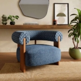 Fallon Cut Velvet Accent Chair