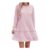 Famulily Ladies Pink Long Sleeve Sweatshirt Dress XL
