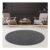 Fashion4Home round Grey Rug, 80 Cm, Short Pile