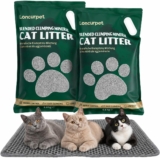 Fast Clumping Cat Litter with Litter Trapping Mat 13.6kg / 18L