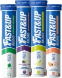 Fast&Up Reload Energising Electrolyte Drink – Variety Pack – 80 Effervescent Hydration Tablets – Added Vitamin C & B12 – Vegan