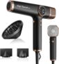 Faszin 110,000 RPM Ionic Hair Dryer, Lightweight High-Speed Motor for Fast Drying, Low Noise, 3 Magnetic Nozzles