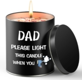 Fathers Day Candles Gifts from Daughter Son,9oz Soybean Wax Scented Candles,Funny Dad Birthday Gifts for Granddad Stepdad,Fathers Day Presents for for Daddy Husband Men on Christmas Anniversary