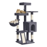 Feandrea Cat Tree Tower Condo with Scratching Posts and Ramp