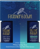 Feather & Down Pillow Spray Duo, Sleep Gift Set with Lavender Mist and Breathe Well Blend, Cruelty Free and Vegan, Relaxation Gift Set
