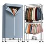Feenao Heated Clothes Airer with Cover, 16kg Large Capacity