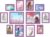 Feihorrm Violet Picture Frames Set of 12, Photo Frames Multiple Pictures, Wall & Tabletop Collage Photo Frame, Multi Size Picture Frame Includes Four 4×6, Four 5×7, Two 6×8, Two 8×10