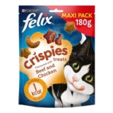 Felix Crispies Chicken & Beef Cat Treats 5 X 180g – £7.50 S&S Voucher