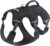 Ferplast Adjustable Dog Harness S Chest 46-56 cm with Handle, Black Padded reflective dog harness for comfort, control and safety on walks, hikes and outdoor adventures
