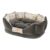 Ferplast CHARLES 60 Padded Cat & Dog Bed, Black/White