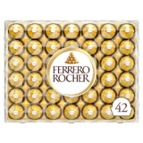 Ferrero Rocher Milk Chocolate Hazelnut Pralines Gift Box 42 Pieces More Card Price