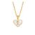 Fifi Heart Pearl Initial Necklace – Silver or Gold