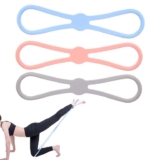 Figure 8 Resistance Bands 3pcs, 15/25/35 LB 3 Levels Silicone Exercise Bands Non-Slip Workout Straps – Sold by moncion / FBA
