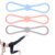 Figure 8 Resistance Bands 3pcs, 15/25/35 LB 3 Levels Silicone Exercise Bands Non-Slip Workout Straps – Sold by moncion / FBA