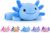 Filled Axolotl Plush Toy 22 cm Kawaii Salamander Stuffed Animal Pure Blue Soft Weighted Cute Present For Boys And Girls