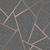 Fine Décor FD42283 Quartz Fractal Wallpaper, Copper