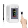 Finger Pulse Oximeter, Oxygen Monitor Finger Adults, Blood Oxygen Monitor Fingers, Fingers Oxygens Monitors with LED Display, Heart Rate and PI (White)
